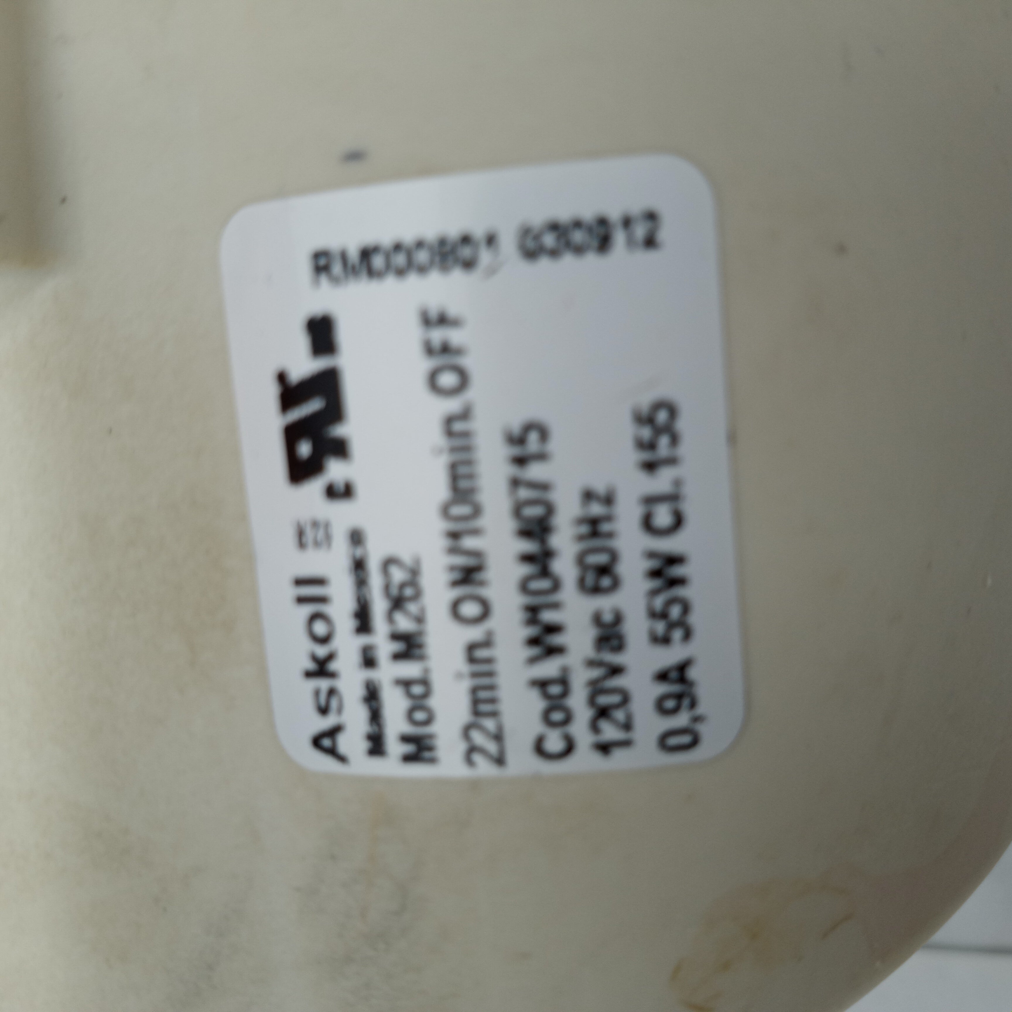 Whirlpool Dishwasher Circulation Pump Motor W10440715 Whirlpool Dishwasher Circulation Pump Motor W10440715